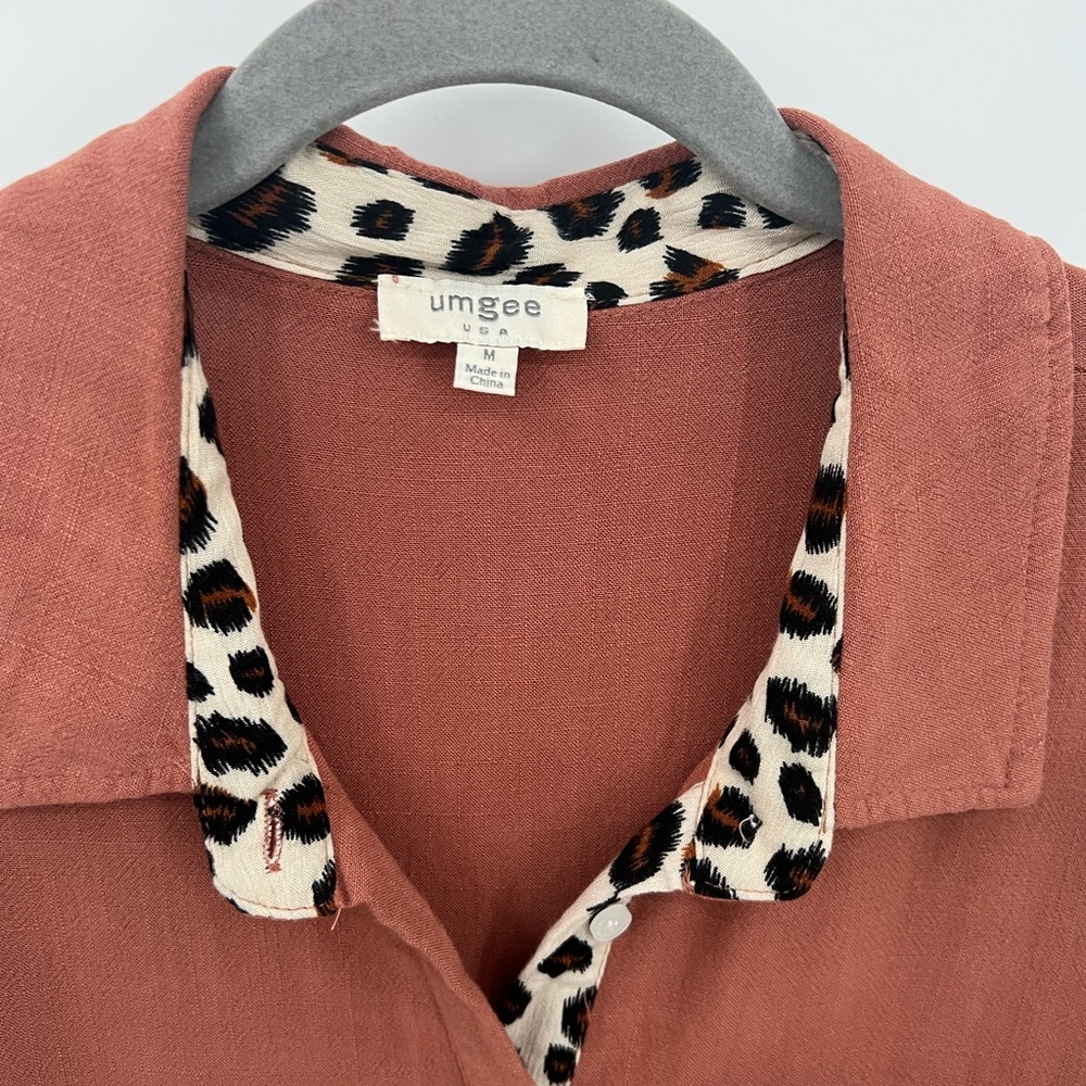 Umgee leopard print trim tunic dress - Picture 13 of 15
